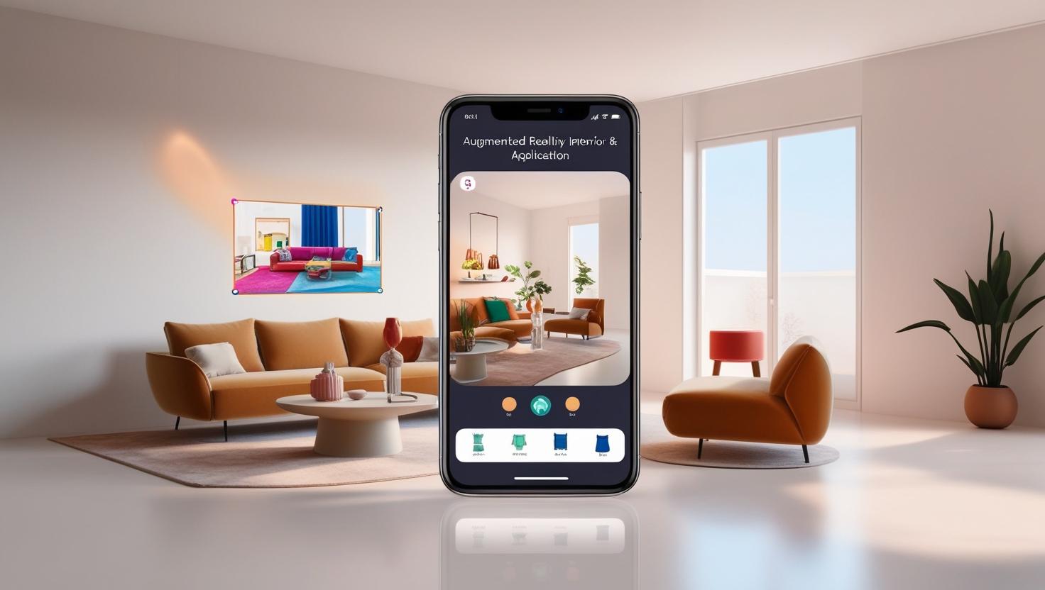 AR visualization of furniture in space